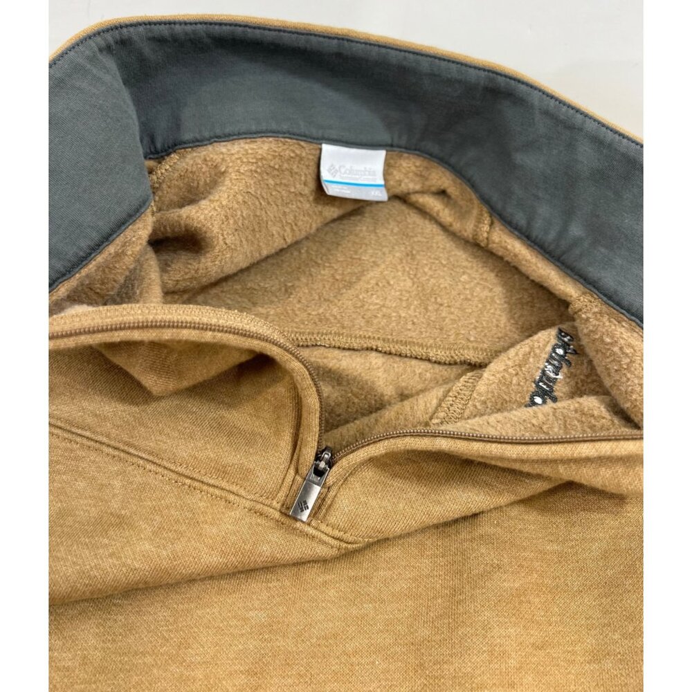 Columbia Tan 1/4 Zip Fleece Pullover Sweatshirt XXL NWOT - Picture 6 of 6